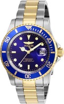 Invicta 26972 40 in. Mens Pro Diver Quartz 3 Hand Blue Dial Watch - £76.56 GBP