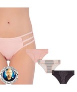 No Boundaries 3-Pair Womens Cheeky Underwear Panties Cotton Blend Small S - £7.96 GBP