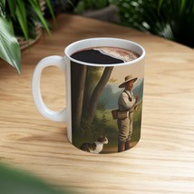 Fishing Scene Ceramic Mug, Perfect Gift for Fishermen, Outdoor Lovers, N... - €12,07 EUR