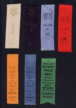LOT of SEVEN * School TRACK MEET RIBBONS * CORONA, HEMET, RIVERSIDE CO. ... - $12.82