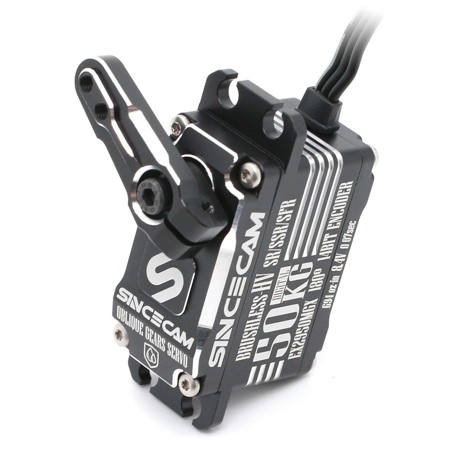 Sincecam 50kg High Torque Low Profile Servo 8.4V Programmable Waterproof Brushle
