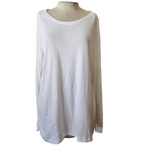 Eddie Bauer White Crew Neck Long Sleeve Top Size 2XL - £19.46 GBP