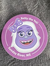Sunday River AUTHENTIC Decal Sticker Betty the Yeti - £7.55 GBP