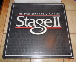 Vintage Stage II the Two Stage Trivia Game 1985 Milton Bradley 100% Complete - $34.95