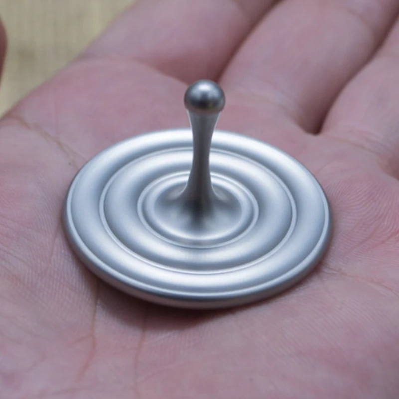 Rotating Gyro Spinning Top Magnetic Metal Water Drop Fingertip Hand Spinner Desk - £16.49 GBP+