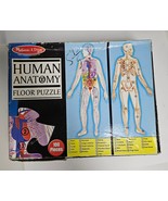 Melissa &amp; Doug HUMAN ANATOMY Floor Puzzle Double-Sided 100 Pieces Over 4... - $248.60 MXN