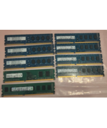 Lot of 9 Mixed Brands 2GB PC3-12800U DDR3 Desktop Memory Modules 1600MHz... - $22.28