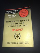 Robert&#39;s Rules of Order Newly Revised in Brief,  2004 - £3.11 GBP