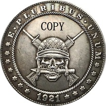 Hobo Nickel 1921-D Usa Morgan Dollar Coin Copy Type 189 - £7.11 GBP