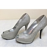 Fiona Night Silver Glitter Shoes Size 6.5 - £15.01 GBP