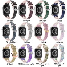 Worryfree Gadgets Silicone Shiny  Slim Band for Apple Watch Sizes 38/40/41mm and - £15.72 GBP
