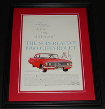 1960 Superlative Chevrolet 11x14 Framed ORIGINAL Vintage Advertisement B - $44.54