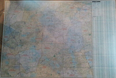 Metrowest Ma Map Massachusetts Metro West MA Laminated Wall Map (K) - Maps & Atlases