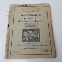 Massey-Harris 44 Special G LP Tractor Repair Parts List Exploded Diagram... - £14.65 GBP