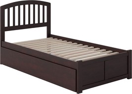 Afi Richmond Twin Extra Long Platform Bed With Footboard And Turbo Charger With - £494.79 GBP
