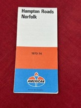 VTG 1973-74 Amoco Virginia Hampton Roads Norfolk Gas Station Travel Road... - $11.83
