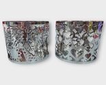 NEW Slatkin &amp; Co Lot of 2 Designed Candle Holders in Silver - $19.00