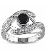 1.50 Ct Round Cut Diamond Wedding Engagement Ring 14k White Gold Finish 925 - £70.76 GBP