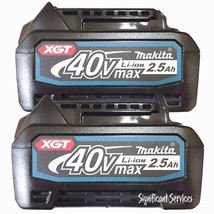 Genuine Makita BL4025 XGT 40V MAX 2.5 Ah LED Lithium-Ion Cordless Battery 2 Pack - £119.65 GBP