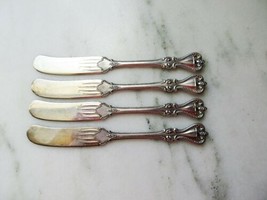 Vintage Towle Sterling Old Colonial Flat Butter Spreaders Set of 4 No Mo... - £118.74 GBP