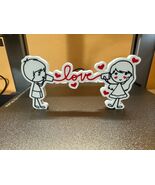 Love Sign Couple Figurine Romantic Valentines Day Gift Boy Girl 3D Print... - $12.73