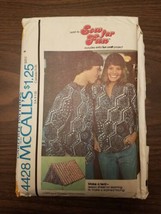 Mccall's Vintage Carefree Pattern 4428  1975  Misses or Mens Shirt & Bonus Tent - £9.45 GBP