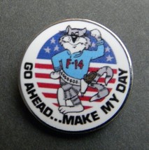 Go Ahead Make My Day Classic Nose Art Usn Usaf Lapel Pin Badge 1 Inch - £4.40 GBP
