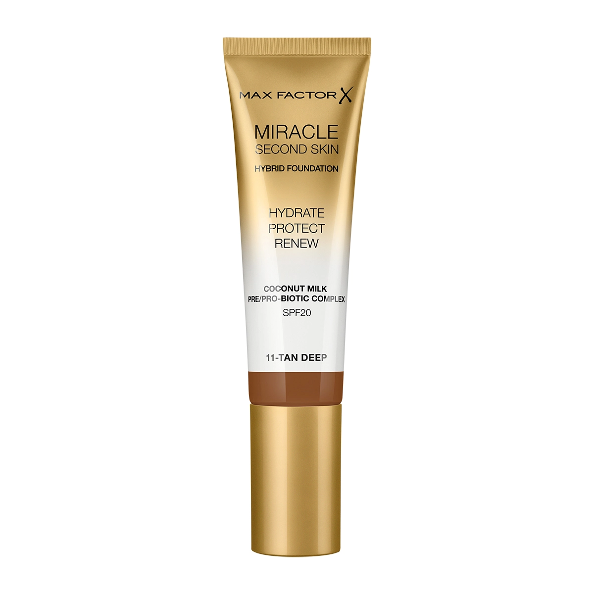 Max Factor X Miracle Second Skin Hybrid Foundation - 11, Tan Deep - $210.81 MXN