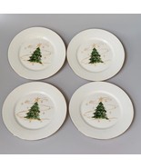 Ciera Fine Dinnerware Plates Christmas Tree Appetizer/Canapé/Dessert/Salad - £14.25 GBP