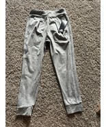 adidas Girls’ 3-Stripe Cuffed Mélange Jogger Gray Size Small Pull On Sli... - $20.36 CAD