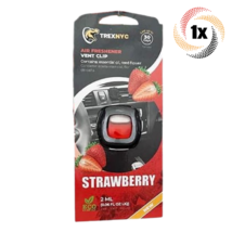 1x Pack TrexNYC Strawberry Scent Vent Clip Air Freshener | 2mL | Lasts 3... - £8.36 GBP