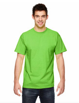 Fruit of the Loom HD Cotton Short Sleeve Crewneck Neon Green T-Shirt Men’s Small - £7.13 GBP