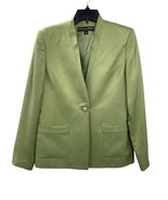 Kasper &amp; Company ASL Blazer Womens 4 Used Green 100% Silk - £33.27 GBP