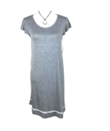 Ellen Tracy Women&#39;s Sleapwear Size S Gray Nightgown With Cap Sleeves - $40.90