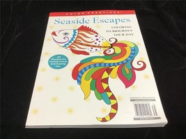 Color Creatives Adult Coloring &amp; Activity Book Seaside Escapes 62 Designs - $10.00