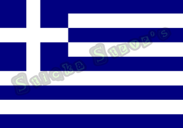 Greece Greek Flag of the World Vinyl Sticker Decal - $5.89