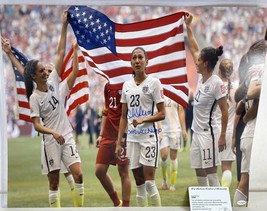 Christen Press SIGNED USA Soccer 16×20 Photo w/ Leaf Authentics CoA! - £70.09 GBP