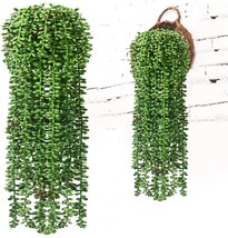 3 Pcs. Fake String Of Pearls Plant Artificial Hanging Plants Fake String Of - £35.93 GBP
