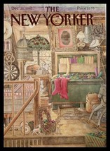 COVER ONLY The New Yorker December 21 1987 Antiques by Jenni Oliver No Label - £11.34 GBP