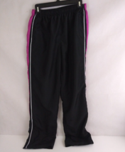 BCG Women&#39;s Black With Pink Pants 100% Polyester Size Medium - $15.79