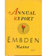 1957 ANNUAL REPORT of the Town of Embden, Maine - $20.79 CAD