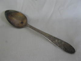 National Silver 1937 Rose &amp; Leaf Pattern Silver Plated 6&quot; Teaspoon #1  - $5.00