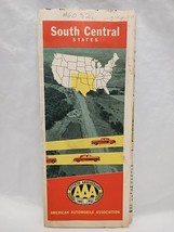 1952 South Central States AAA American Automobile Association Travel Map - $221.44 MXN