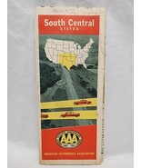 1952 South Central States AAA American Automobile Association Travel Map - $221.44 MXN