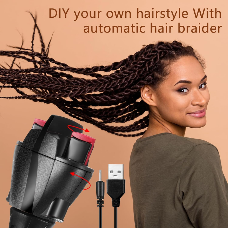 2 Pcs Automatic Hair Braider Electric Machine DIY Styling Hair Braiding Twister  Item image 2