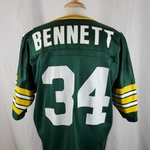 Champion Edgar Bennett #34 HOF Vintage Green Bay Packers Jersey Sz 48 XL NFL - $44.99