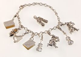 Solvar Sterling Silber Bettelarmband Und Anhänger Set Atemberaubend - $557.25