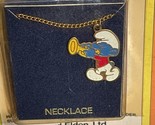 Vintage Smurf Necklace 14K Gold Electroplate Howard Eldon Ltd 85-012 - £19.86 GBP
