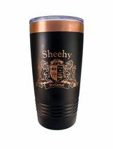 Sheehy Irish Coat of Arms Black Travel Mug - £21.91 GBP