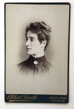 Antique Cabinet Card Elegant Woman by Albert Smith Waterloo - £12.86 GBP